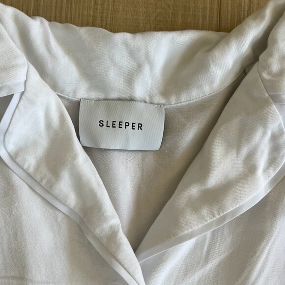 Sleeper - White Bridal Double Feather PJ Set (XS) - Picture 6 of 6